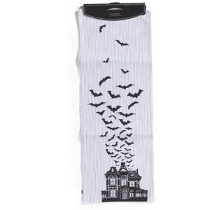 DOMAIN 16x90 Bat Haunted House Table Runner.NWT